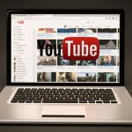 youtube on laptop