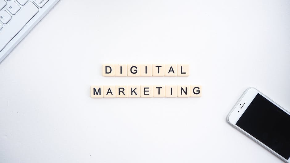 digital marketing in letter squares