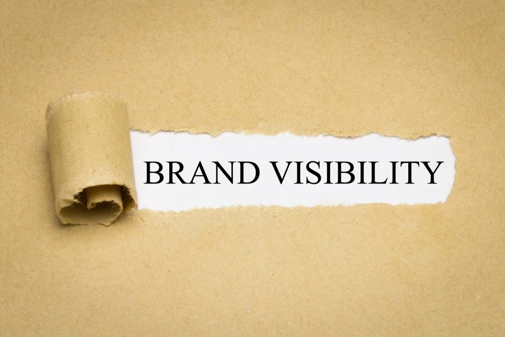 brand visibility text