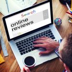 online reviews on laptop