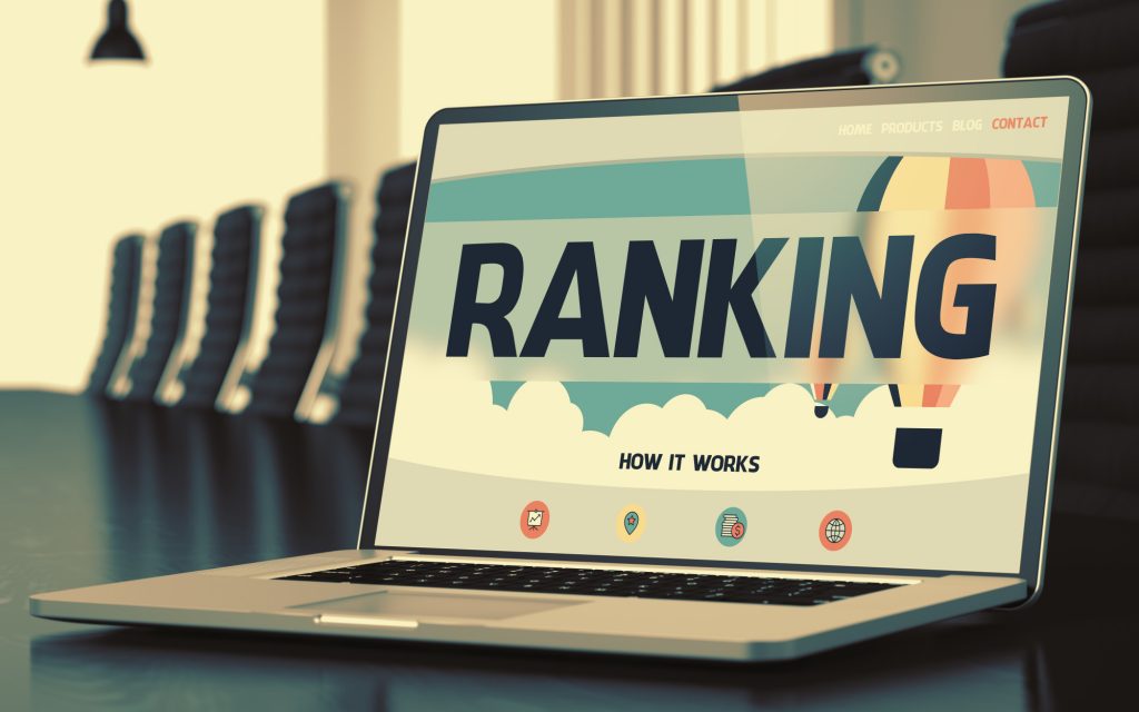 ranking on laptop