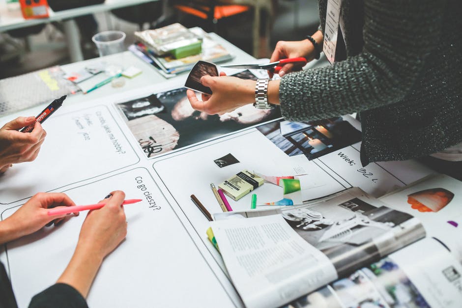 People at Work on a Social Marketing Campaign