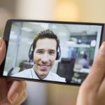 Employees Having a Videoconference Call